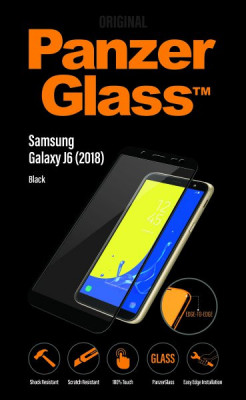 PanzerGlass - Geam Securizat Edge-To-Edge pentru Samsung Galaxy J6 (2018), black foto