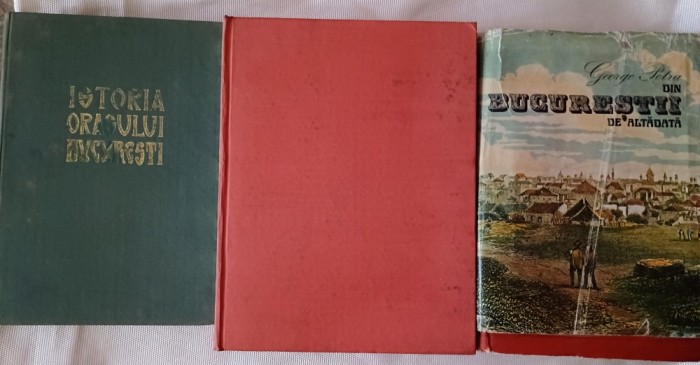 Istoria Bucurestilor -C.Giurescu/Istoria orasului Bucuresti -F.Georgescu /Din Bucurestii de altadata-G.Potra