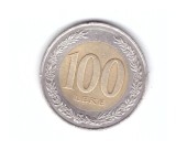 Moneda Albania 100 leke 2000, stare buna, curata