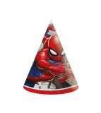 Set 6 coifuri de petrecere din hartie model Spiderman