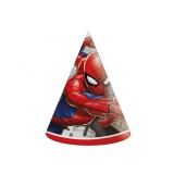 Set 6 coifuri de petrecere din hartie model Spiderman
