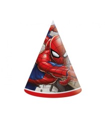 Set 6 coifuri de petrecere din hartie model Spiderman