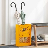 vidaXL Stand Umbrelă Muștar, 28x12x41 cm, din Oțel