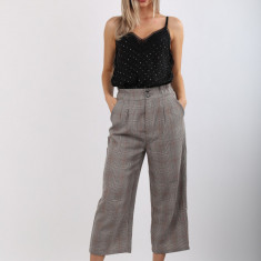 Pantaloni cropped in carouri Stradivarius