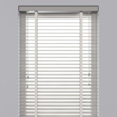 Decosol Jaluzele orizontale, alb, 140 x 180 cm, lemn, 50 mm foto
