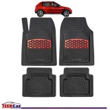 Covorase Auto TeamCar&reg; Tip Tavita Compatibile Dacia Sandero Stepway (2009&ndash;2012) Red, Cauciuc