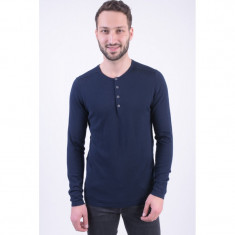 Pulover Jack&amp;amp;Jones Jprholst Placket Knit Maritime Blue foto