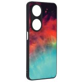 Husa pentru honor x7b / x7b 5g / 90 smart, tech glass, glaze, fiery ocean