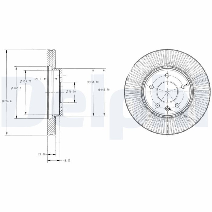 DELPHI BG4092C Disc frana