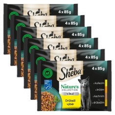Sheba Natures Collection Plic cu selec?ie de pasari de curte in jeleu 6 x (4 x 85 g) foto