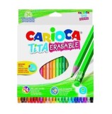 Cumpara ieftin Creioane colorate Carioca Tita Erasable, 24 culori