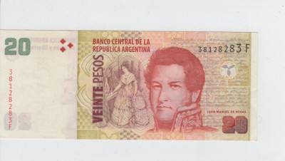 Argentina - bancnota 20 Pesos 2018 aUNC foto