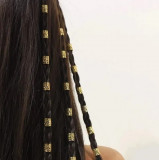 Accesorii pentru Codite Impletite Afro Aurii, Box Braids, Set 60