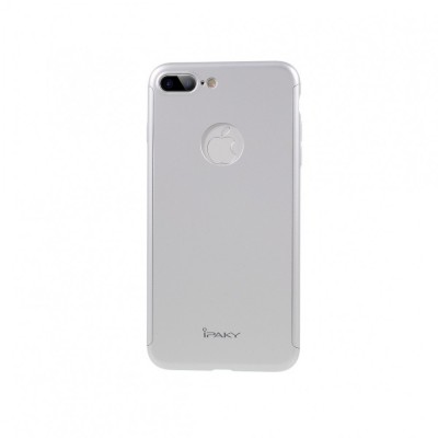 Husa apple iphone 7 plus ipaky full cover 360 argintiu + folie cadou foto