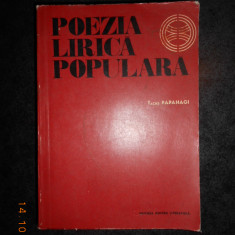 TACHE PAPAHAGI - POEZIA LIRICA POPULARA