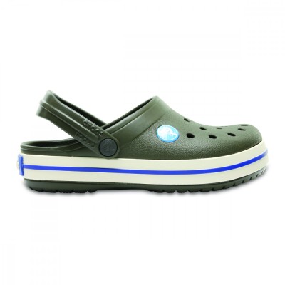 Saboti Crocs Crocband Kids Verde - Dark Camo Green/Stucco foto