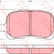 Set placute frana,frana disc TOYOTA COROLLA Wagon (E11) (1997 - 2001) TRW GDB3204