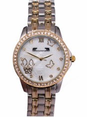 Ceas Dama Matteo Ferari GoldSilver White Clasic X foto