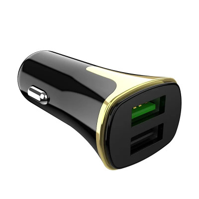 Incarcator auto Z31 Hoco QC3.0 + Cablu Micro USB Negru foto