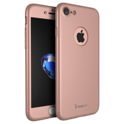 Husa pentru Apple iPhone 8+ MyStyle iPaky Original Rose-Auriu acoperire completa 360 grade foto