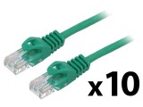 Cablul Patch U/UTP 5e CCA PVC Verde 0,25m 26AWG