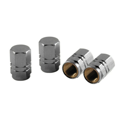 Ornamente capacele valve Hexagonal 4buc - Aluminiu LAM02503 foto