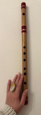 Flaut din lemn peruan foto