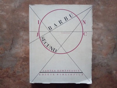 Ion Barbu - Joc Secund - Ed. Bibliofila, 1986 foto