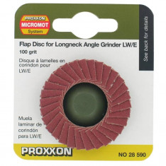 Disc evantai pentru LHW Proxxon PRXN28590, O50 mm, granulatie K100 foto