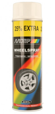 Spray Vopsea Jante Motip Wheel Paint, Negru, 500ml foto