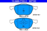 ATE 13.0460-7193.2 set placute frana,frana disc