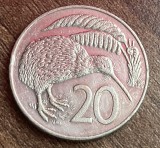 C50 - Moneda foarte veche - Noua Zeelanda - 20 centi - 1989