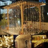 Instalatie turturi, 8 m, 360LED, alb cald
