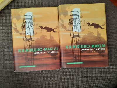 N. N. Mikluho-Maklai - Jurnal de calatorie (2 volume) CARTONATE R13 foto