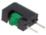 LED Verde 2mm 20mA 40&deg;