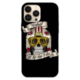 Husa compatibila cu Apple iPhone 12 Pro Max model Rebel till the day I die, Silicon, TPU, Viceversa, Transparent, Carcasa