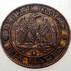 7.584 FRANTA NAPOLEON III 2 CENTIMES 1861 A