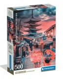 Puzzle Clementoni, Seara linistita in Kyoto, 500 piese