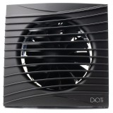 Ventilator baie SILENT 5C Matt Black, Super Silent, Clapeta antiretur, Motor Long Life 40000h, Debit 180mc/h, &Oslash;125mm , Matt Blac