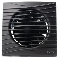 Ventilator baie SILENT 5C Matt Black, Super Silent, Clapeta antiretur, Motor Long Life 40000h, Debit 180mc/h, &Oslash;125mm , Matt Blac