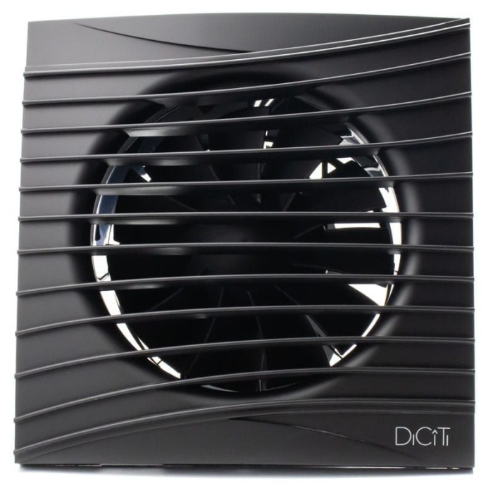 Ventilator baie Ecovent, silentios 4c, Clapeta antiretur, Motor Long Life 40000h, Debit 90mc/h, &Oslash;100mm, Matt black