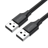 Cablu transfer date UGREEN US102, 2x USB 2.0, 3m, Negru