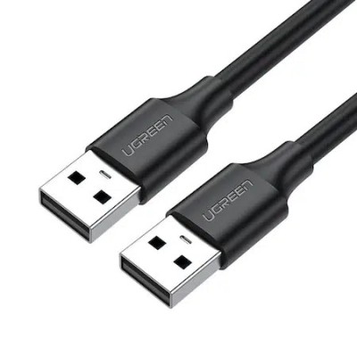 Cablu transfer date UGREEN US102, 2x USB 2.0, 3m, Negru foto