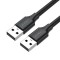 Cablu transfer date UGREEN US102, 2x USB 2.0, 3m, Negru