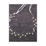 Cumpara ieftin Bentita Mireasa, Tip Banda cu Perle Artificiale, Aurie - 25659