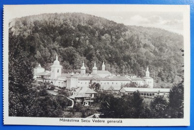 Neamt - Manastirea Secu - Vedere generala - printata, necirculata foto