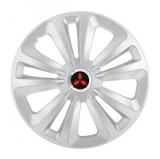 Cumpara ieftin Set 4 Capace Roti, potrivite jantelor de R16, pentru Mitsubishi, model terra cromat, Autohelix MSA