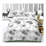 Cumpara ieftin Lenjerie de Pat 4 Piese - Bumbac Satinat - DNA84