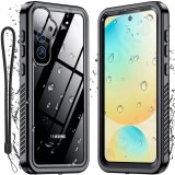 Husa impermeabila Samsung Galaxy S25 Plus ShellBox Waterproof IP68, negru