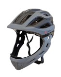Casca bibiclete/trotinete PNY-49 FULLFACE negru/gri MAT marime L (51-56cm) AVO Cod:U138